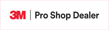 3M Pro Shop Dealer logo featuring the red 3M emblem and bold black text on a white background.